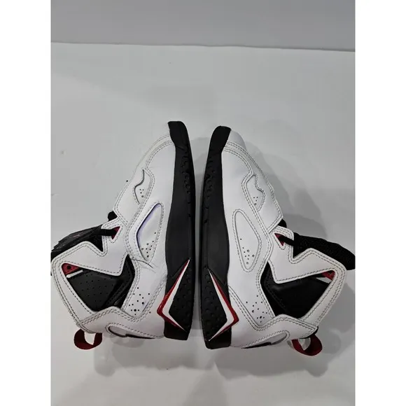 Kids 12C Nike Air Jordan True Flight GS White Red Black 343796-160 Shoe Trainer