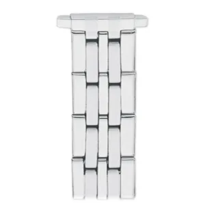 Ladies'  10-14MM Straight Adjustable End Wrapped Link Band in Silver