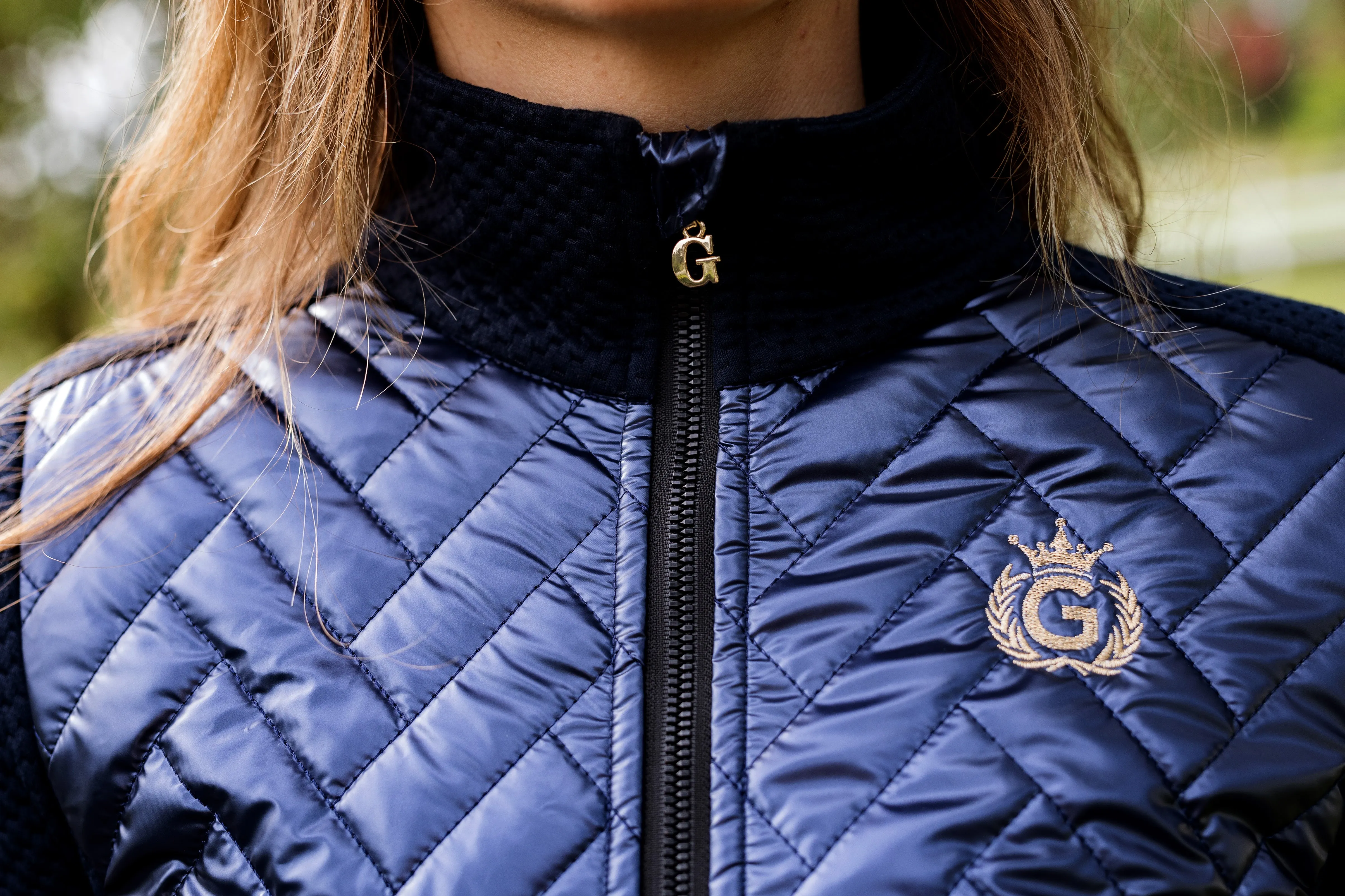 Ladies Auroa Navy Warm Up Jacket
