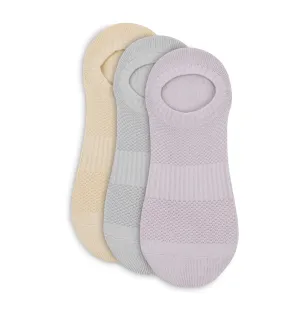 Lemon Loungewear - 3Pk Girls Air Brush Liner Sock - Blushed