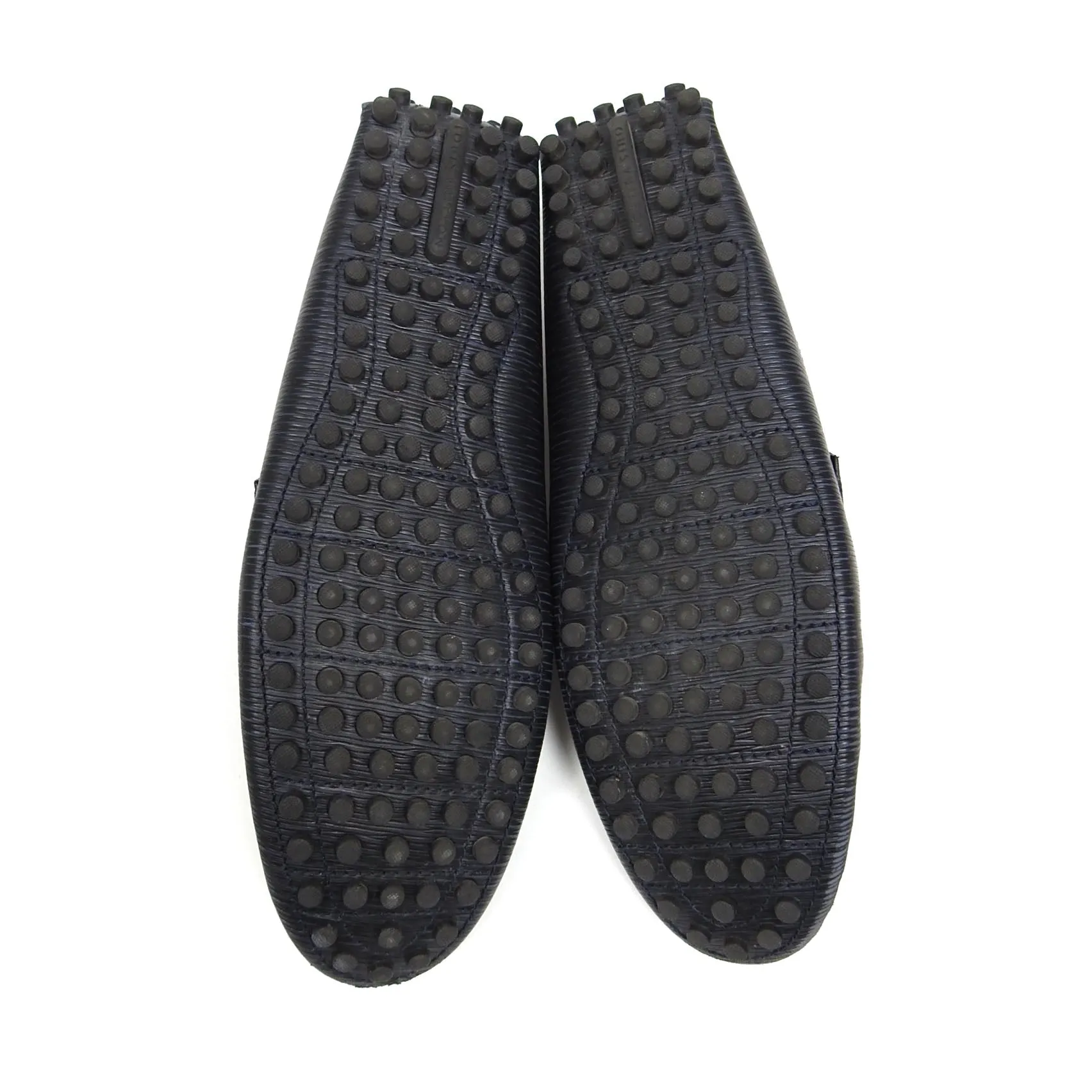 Louis Vuitton Black Epi Hockenheim Moccasins Size 12