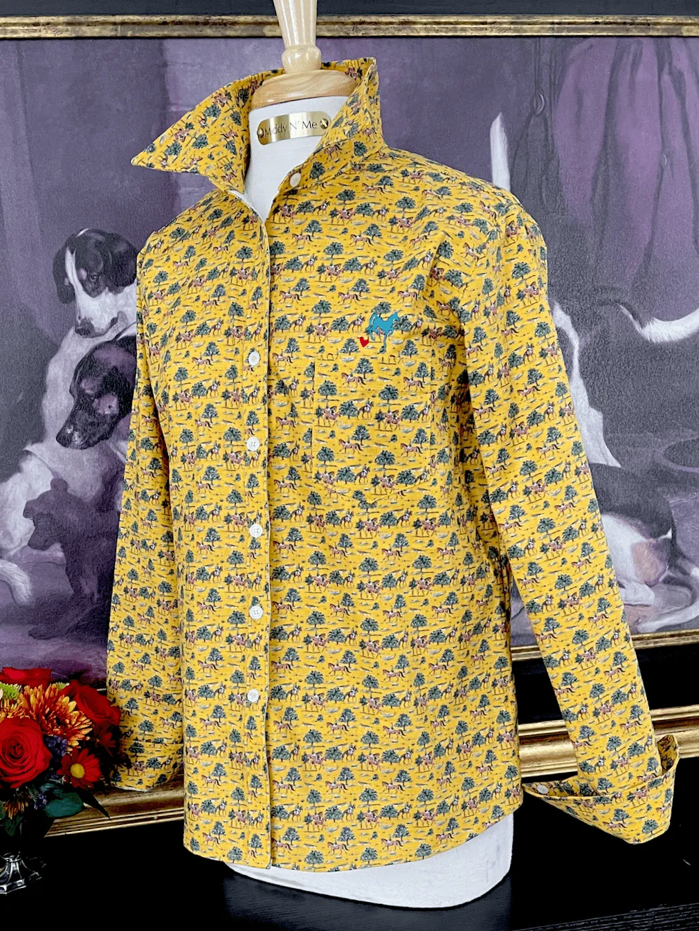 LOVE MIDDY SHIRT IN OCHRE RIVER ROAD