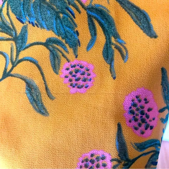 Madewell Sweetgrass Ruffle-Sleeve Dress in Painted Blooms Floral Print Size 4