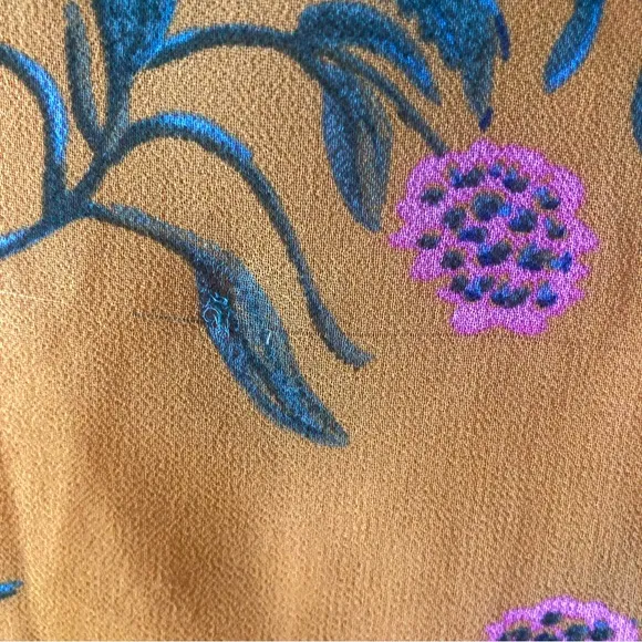 Madewell Sweetgrass Ruffle-Sleeve Dress in Painted Blooms Floral Print Size 4