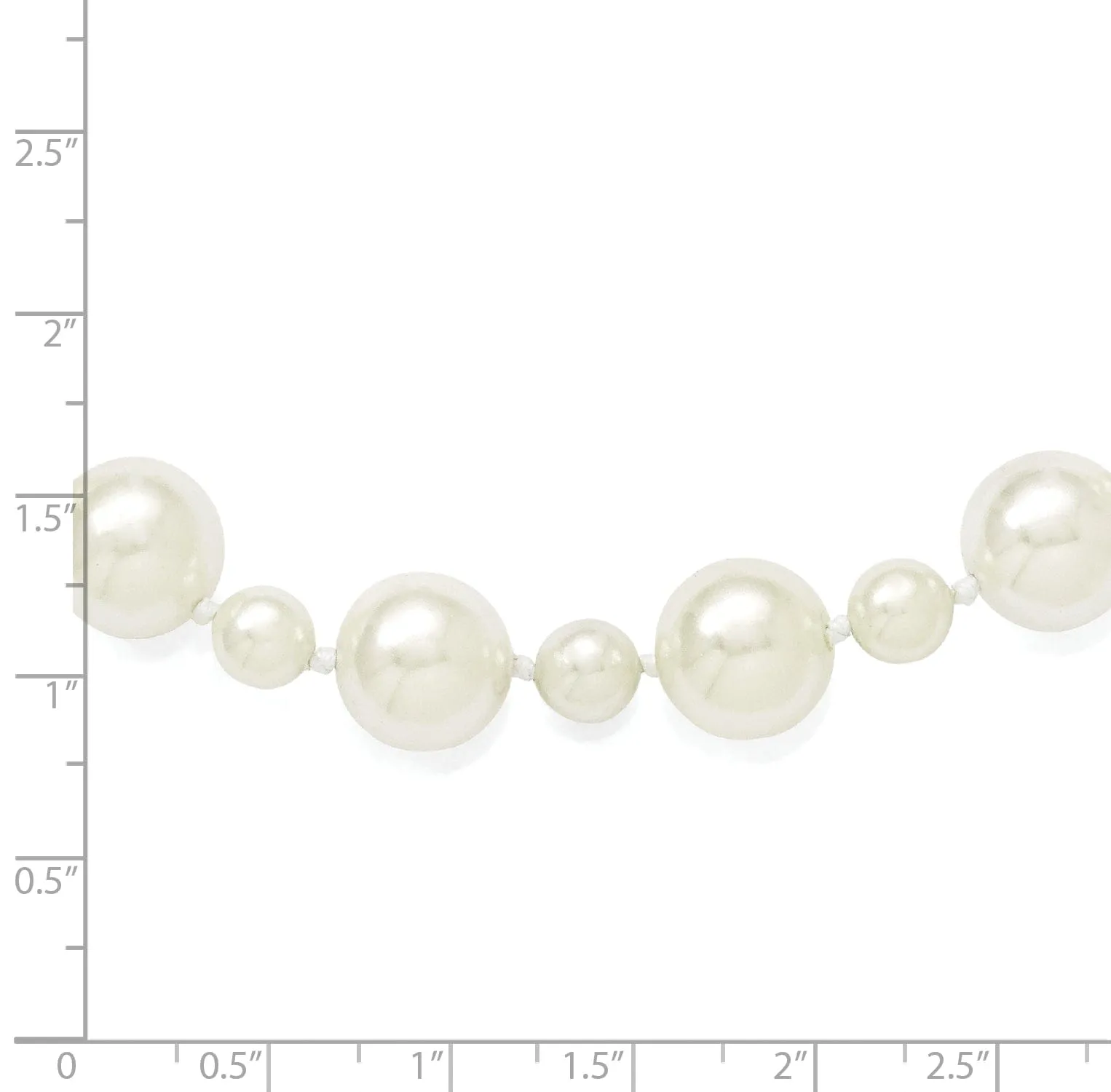 Majestik White Shell Pearl Slip On Necklace
