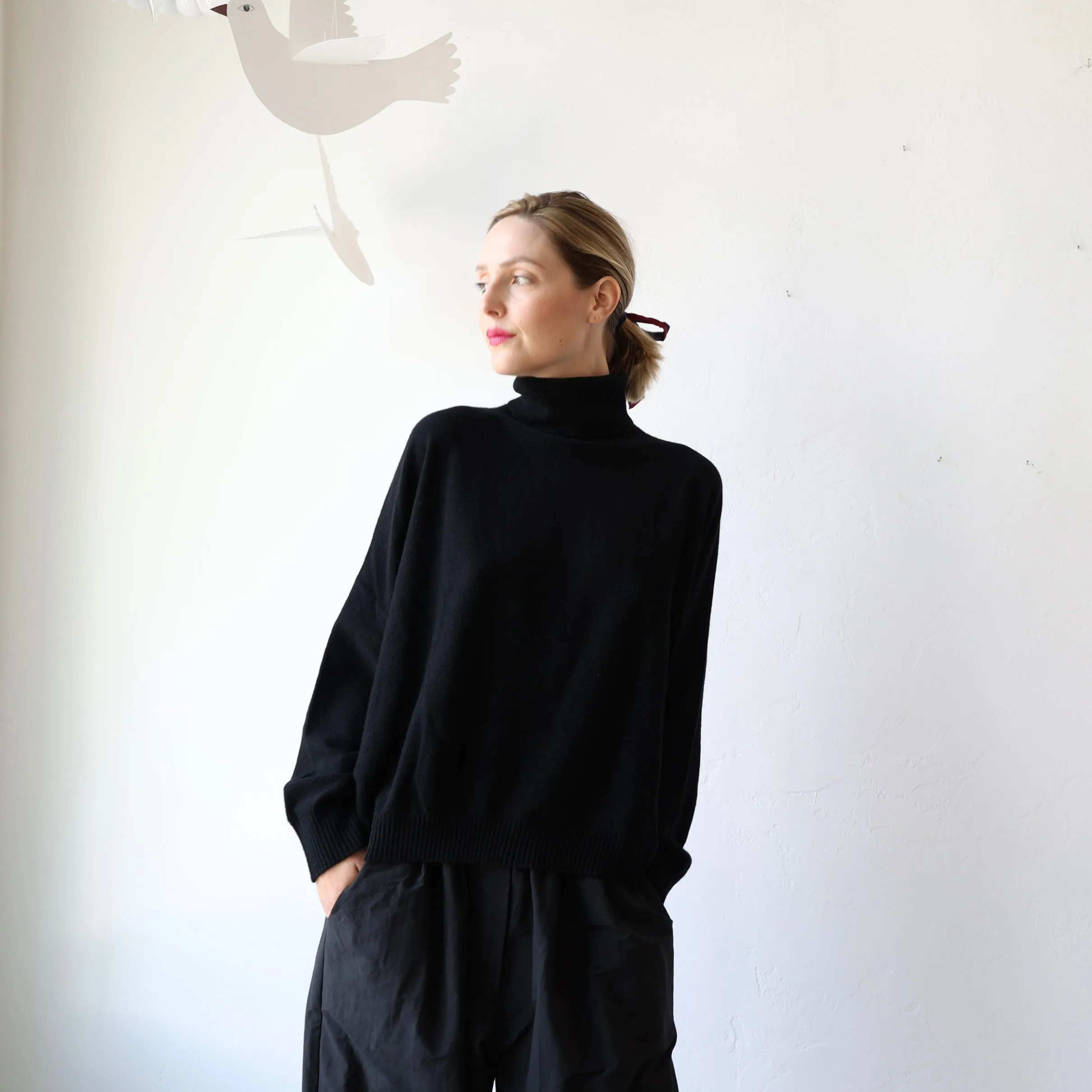 Manuelle Guibal Cashmere Turtleneck - Black