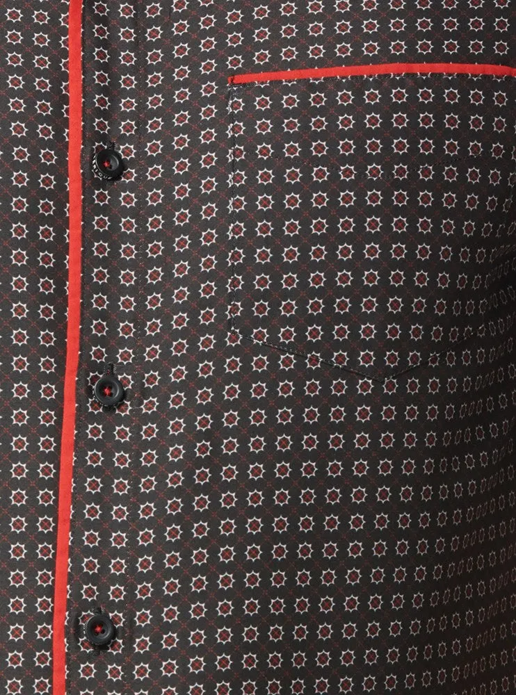 Men's casual short sleeve shirt