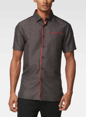 Men's casual short sleeve shirt