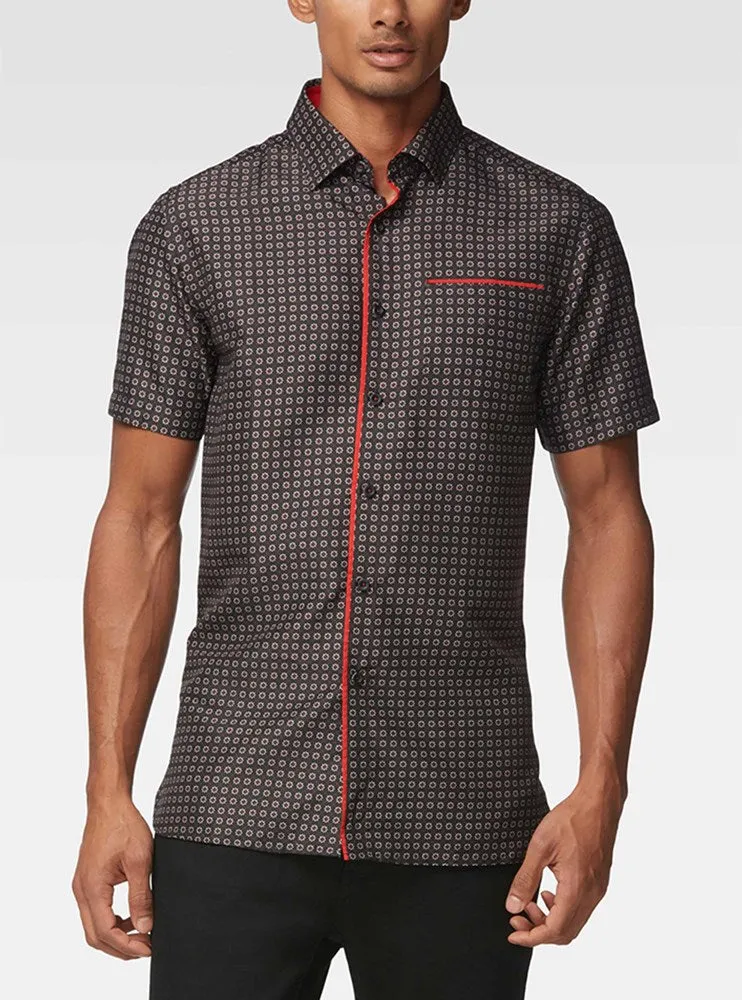 Men's casual short sleeve shirt