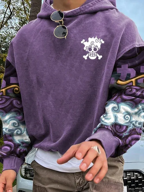 Men's Stylish Comic Print Hoodie