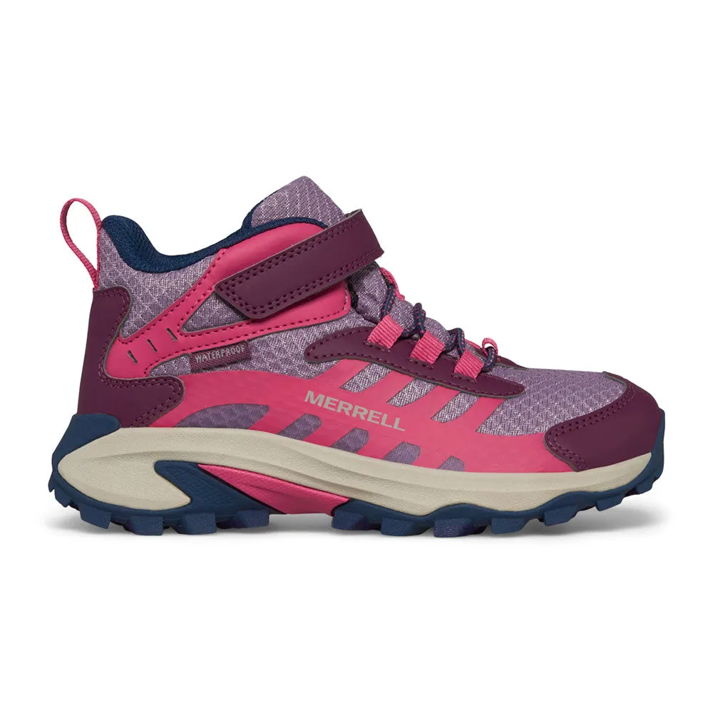 Merrell Moab Speed 2 Mid WP Hiker - Berry/Navy