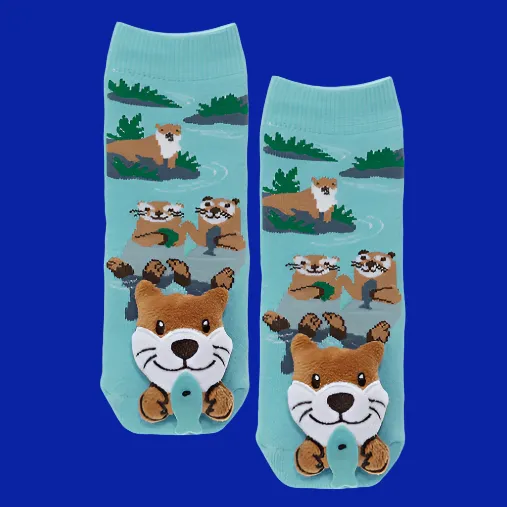 Messy Moose River Otter Baby Sock