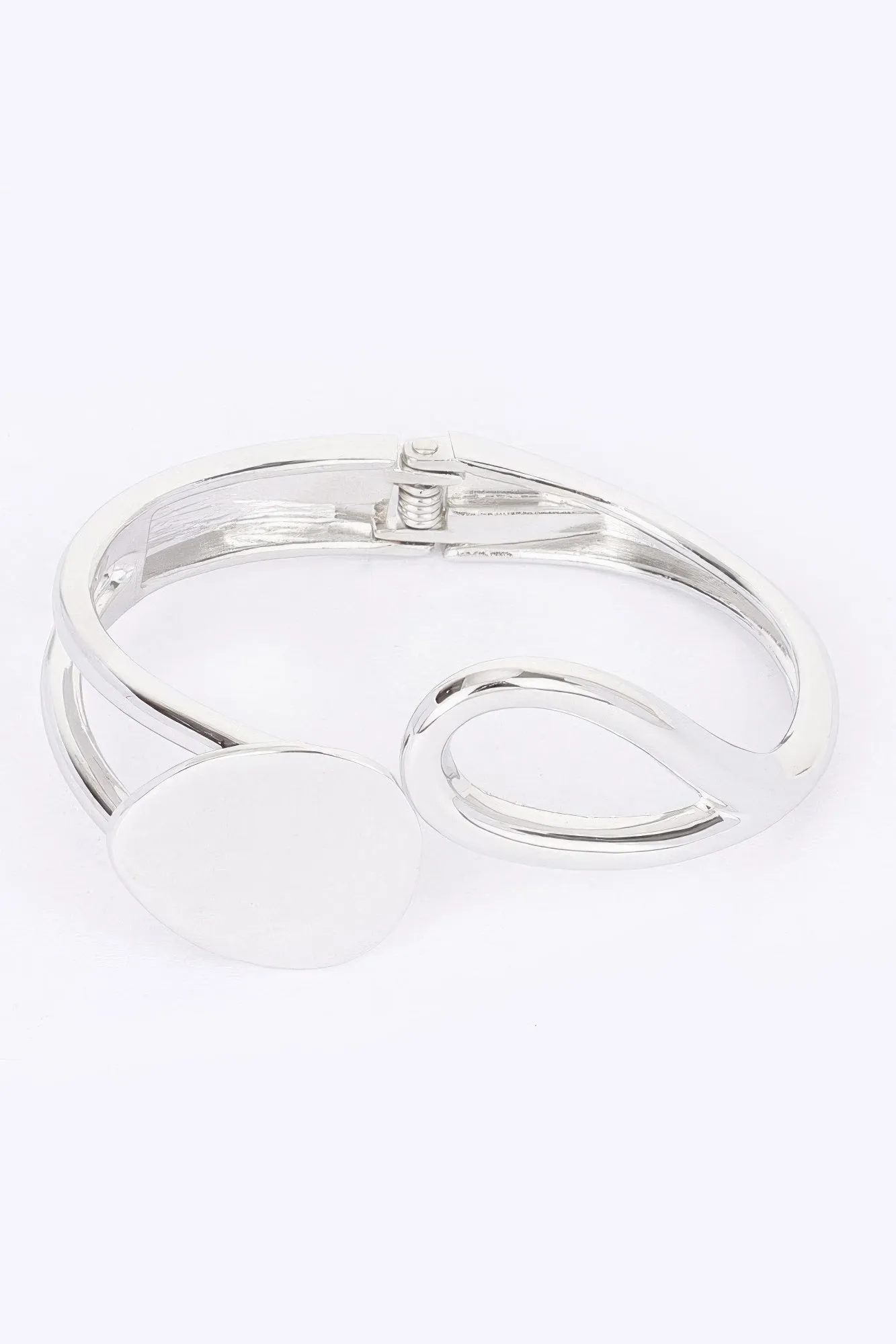 Metal Spring Hinge Cuff Bracelet