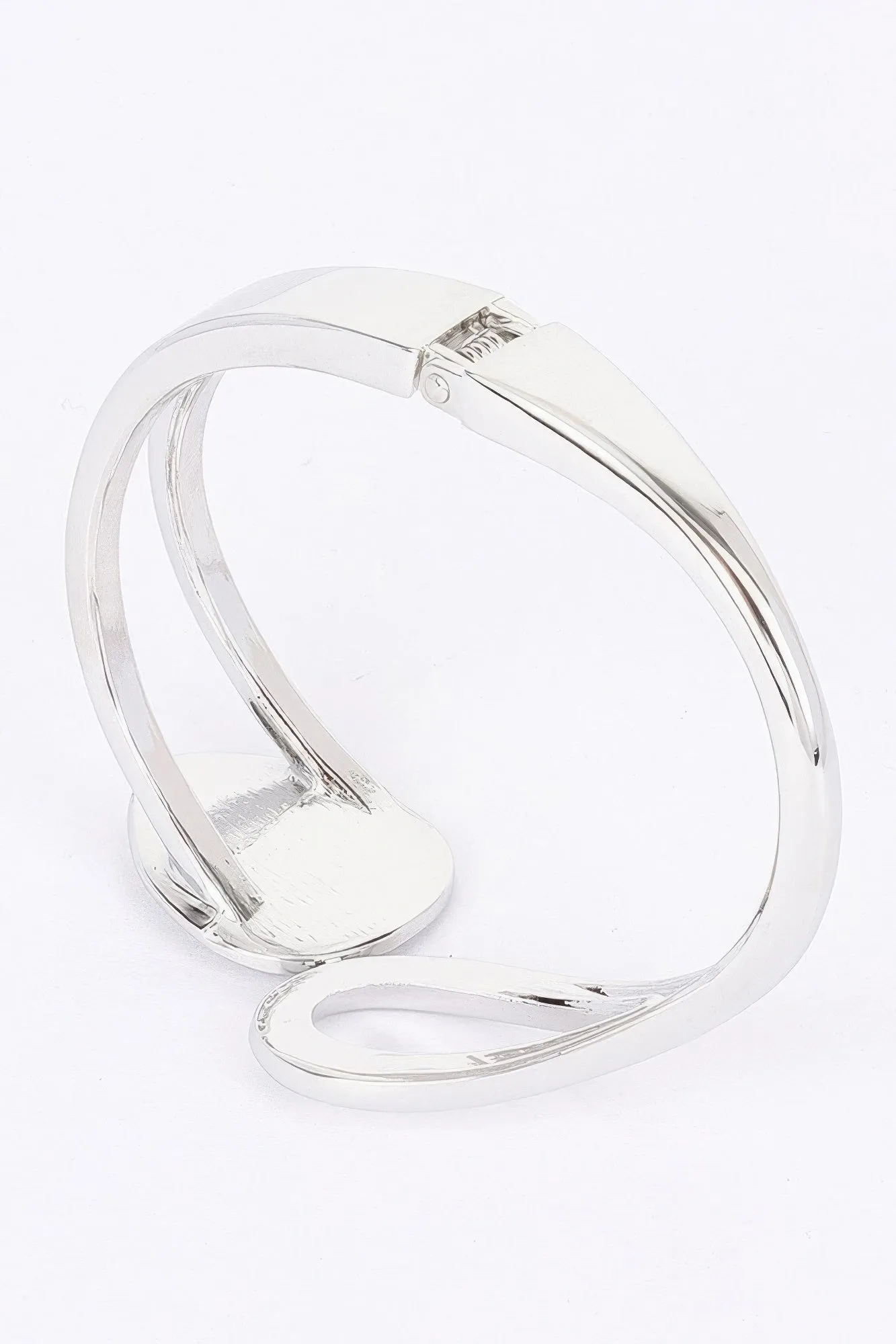 Metal Spring Hinge Cuff Bracelet