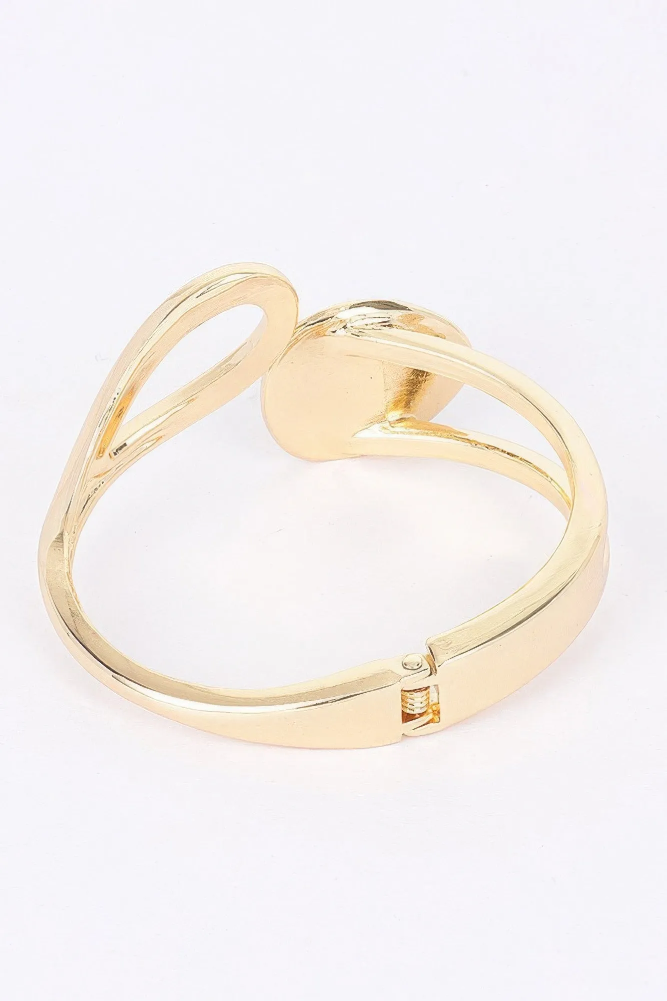 Metal Spring Hinge Cuff Bracelet