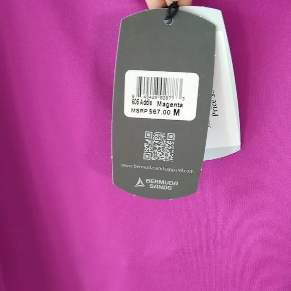 NEW Bermuda Sands XP Magenta Addie Skort UV Protection Moisture Wicking Medium