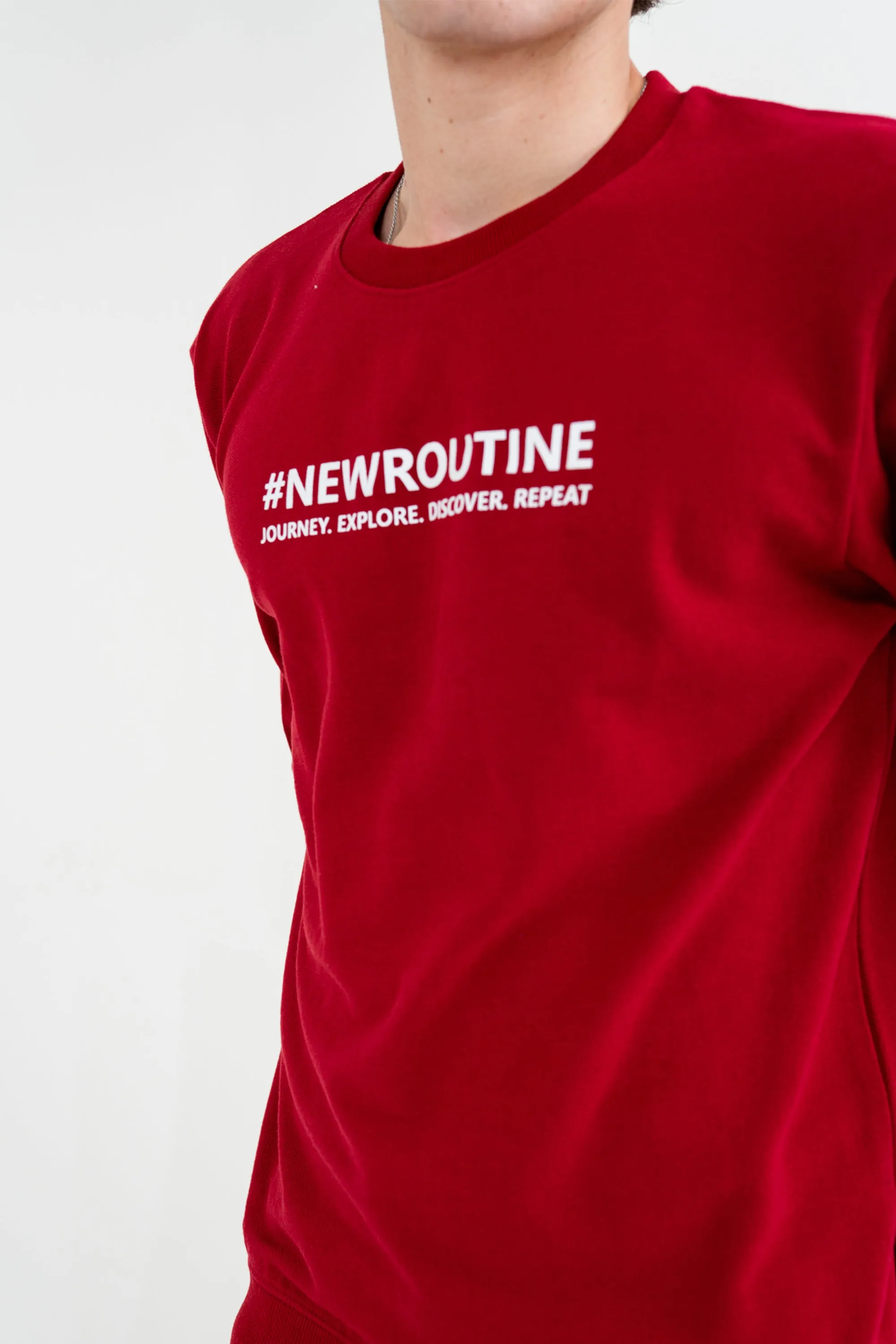 New Routine Sweatshirt-Maroon