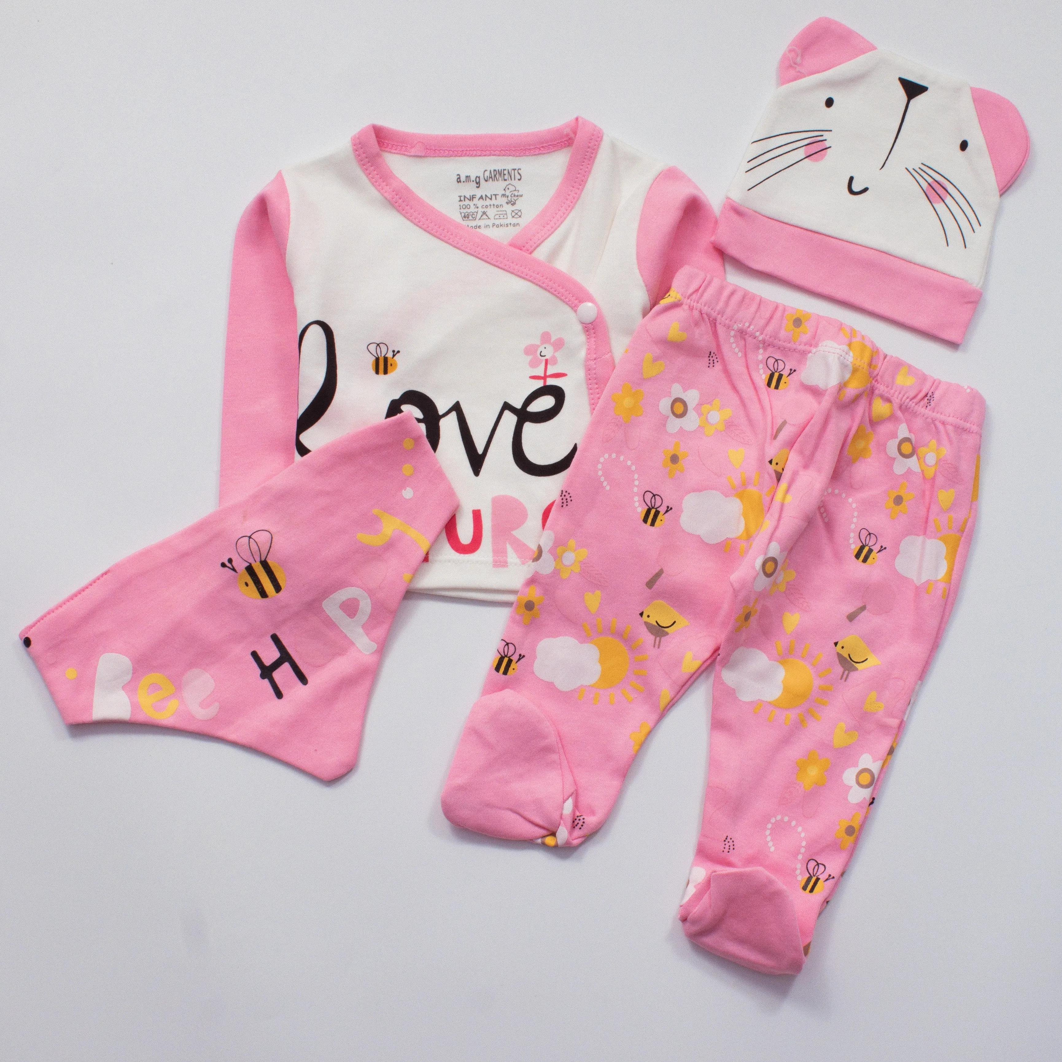 Newborn Girls Full Sleeves Rompers (047)