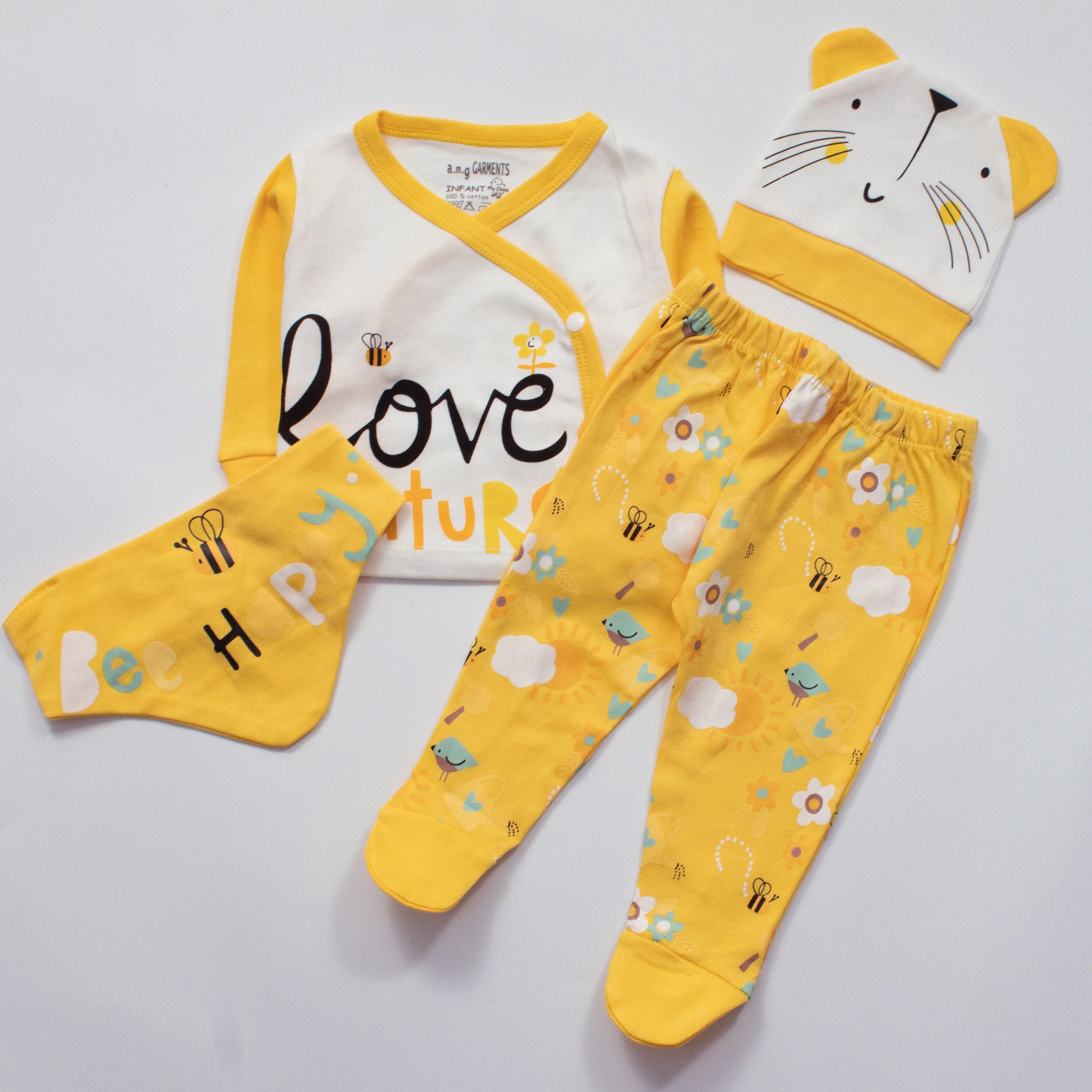 Newborn Girls Full Sleeves Rompers (047)