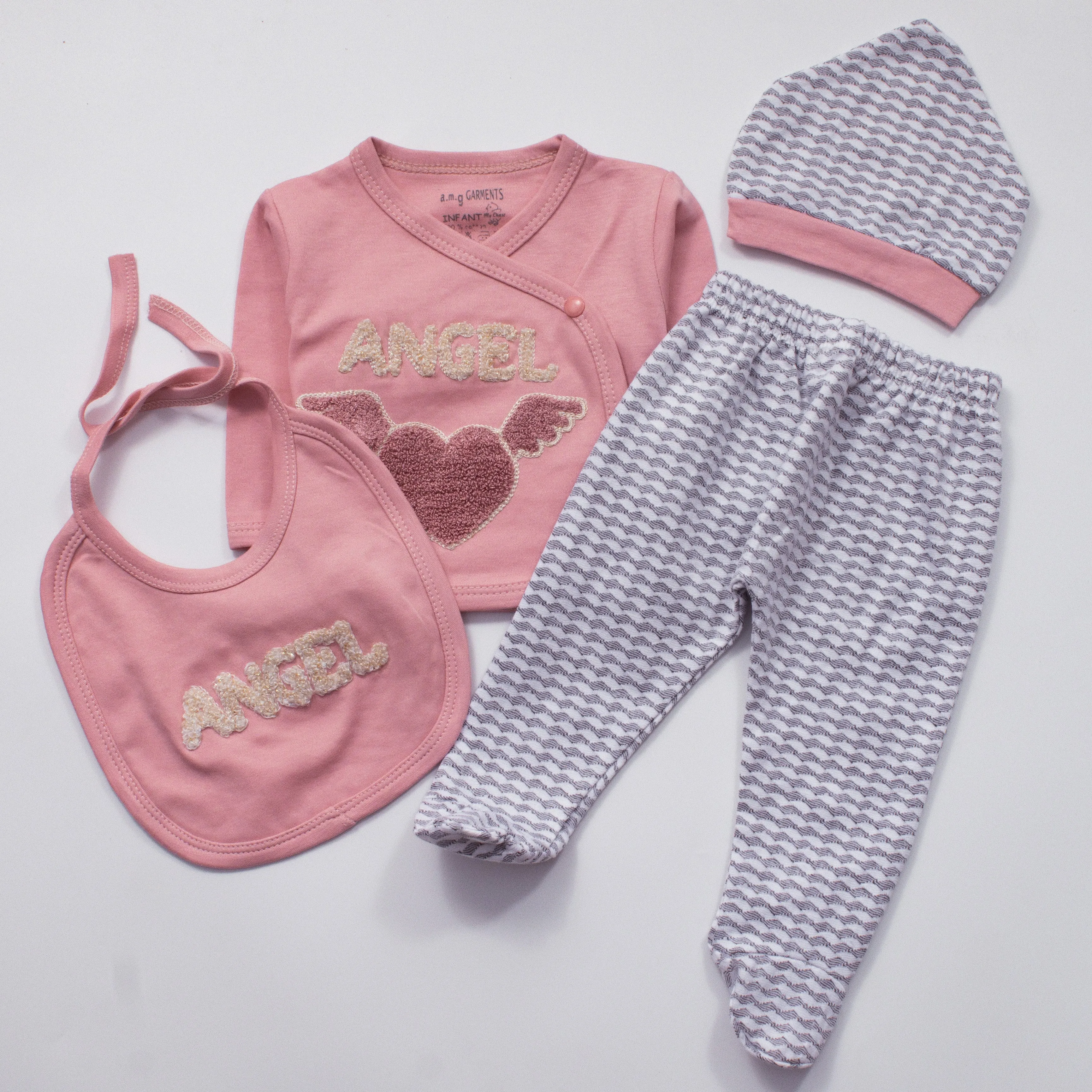 Newborn Girls Full Sleeves Rompers (055)