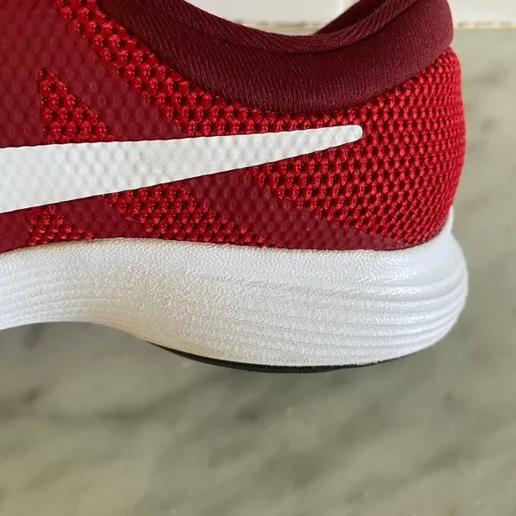 Nike Revolution Red and White Sneakers