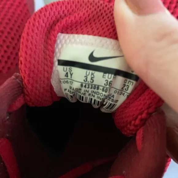 Nike Revolution Red and White Sneakers