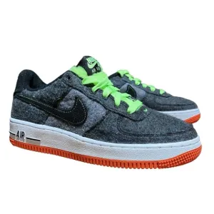 Nike Sneakers Youth 4Y Air Force 1 LV8 Black Green Halloween DZ5287-001 Orange