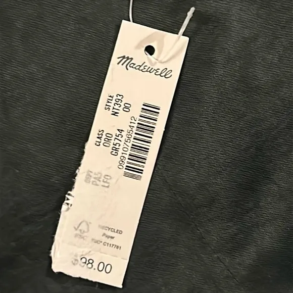 NWT Madewell Satin Maxi Slip Skirt in Luxury Forest size 00 XS