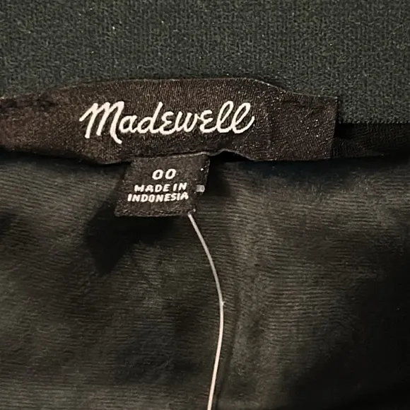 NWT Madewell Satin Maxi Slip Skirt in Luxury Forest size 00 XS