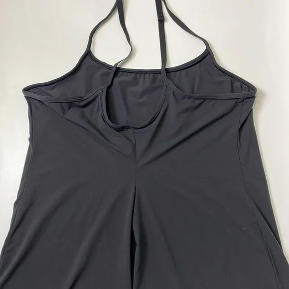 NWT SKIMS Sift Lounge SLIP DRESS Size 2X Black Onyx  Stretch Lightweight