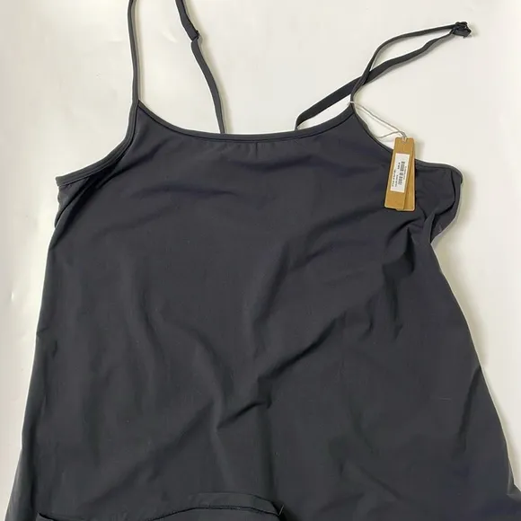 NWT SKIMS Sift Lounge SLIP DRESS Size 2X Black Onyx  Stretch Lightweight