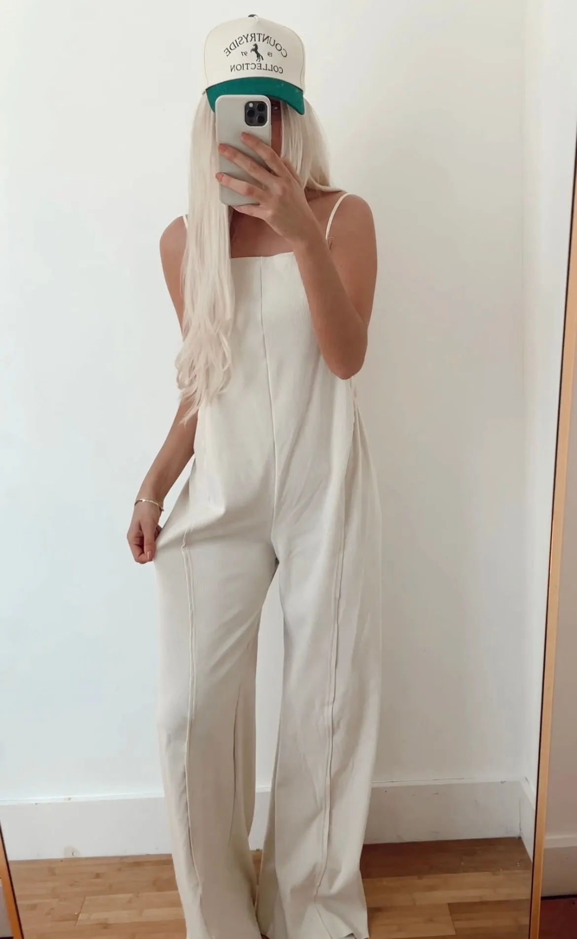 Oatmeal Casual Wide Leg Overalls