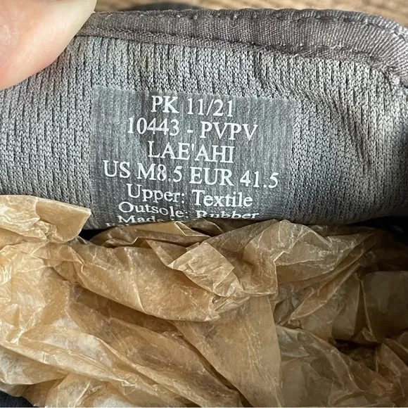OluKai Lae'ahi Mens Slip On Sneaker Gray Mens Size 8.5
