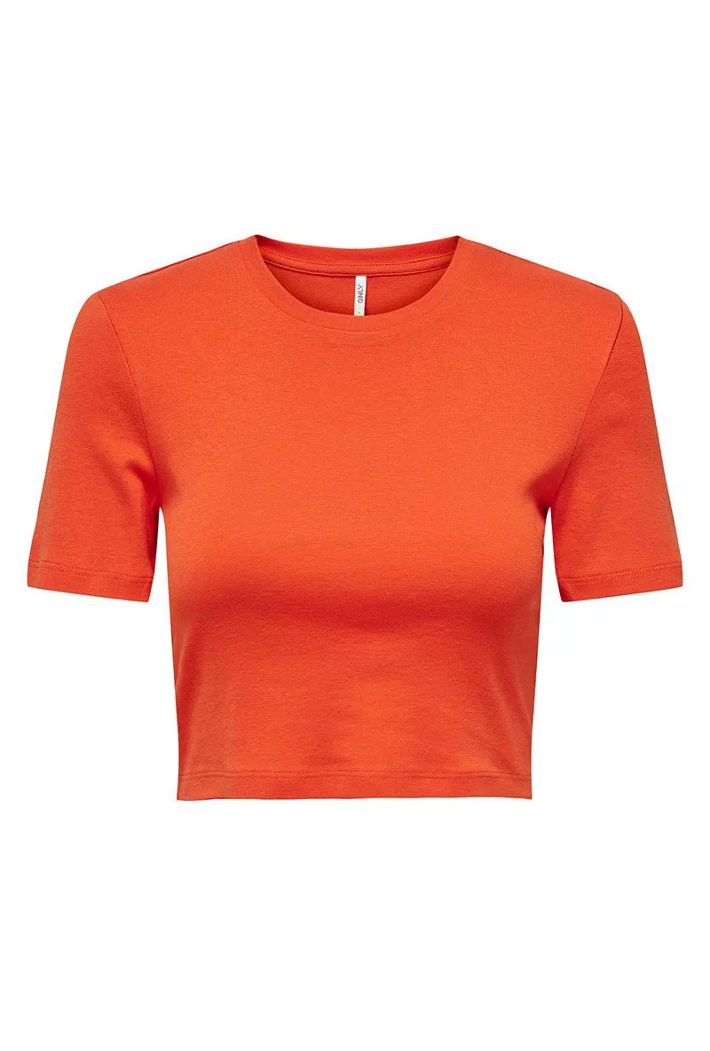 ONLY TALMA SS CROPPED TOP