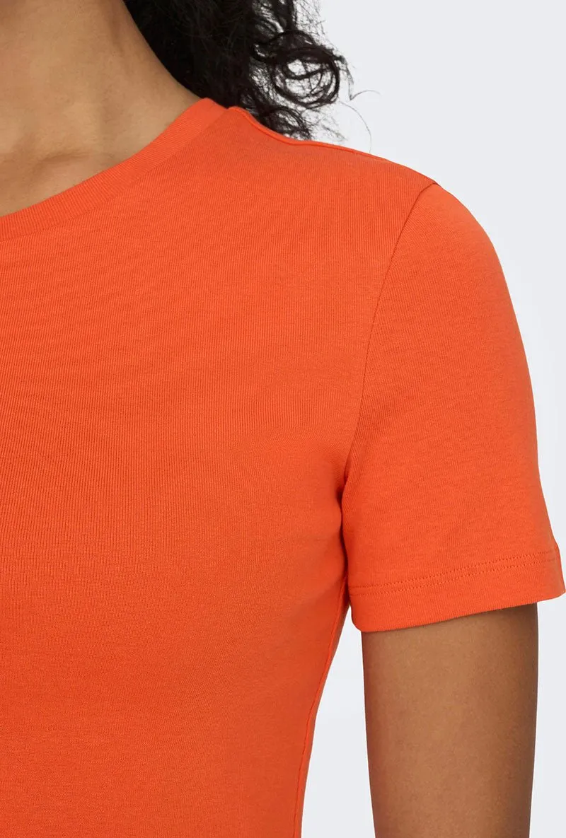 ONLY TALMA SS CROPPED TOP