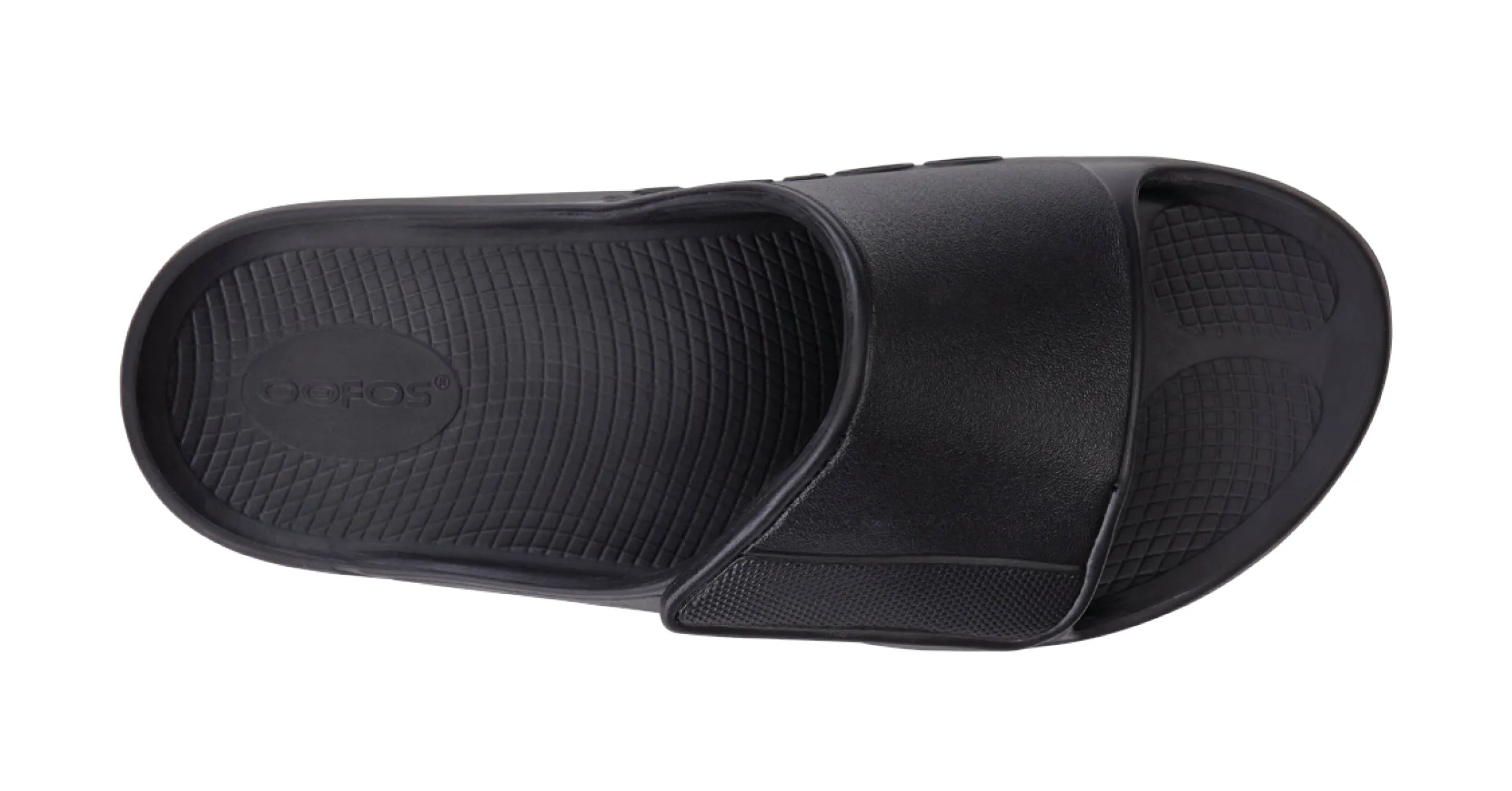 OOFOS Men's OOahh Sport Flex Slide - Black Matte