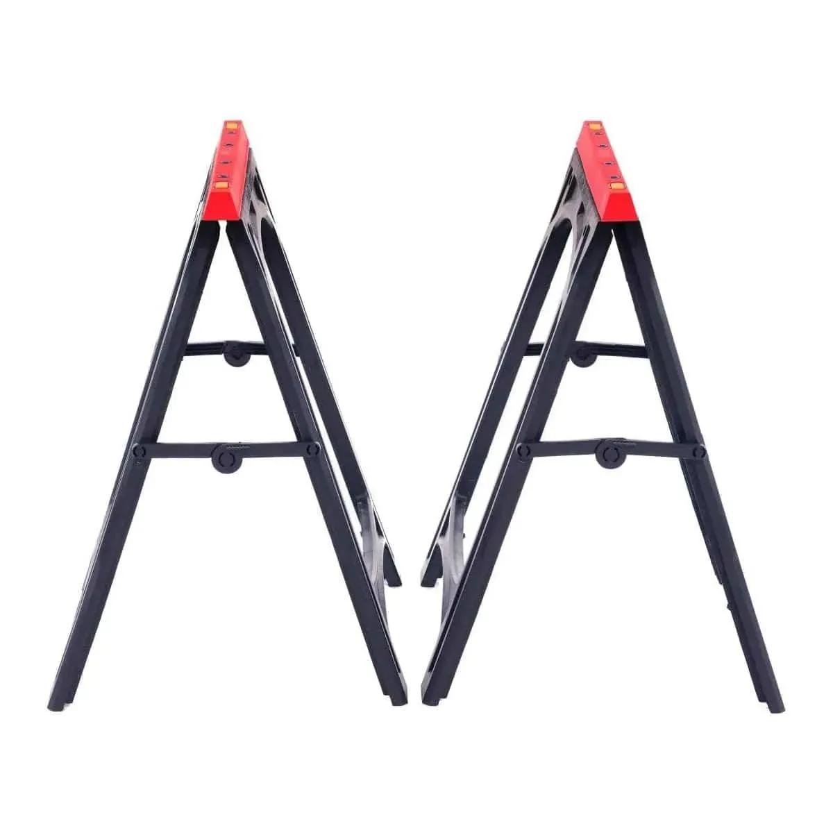 Pair of Lightweight Folding Plastic Saw Horses Portable Trestles