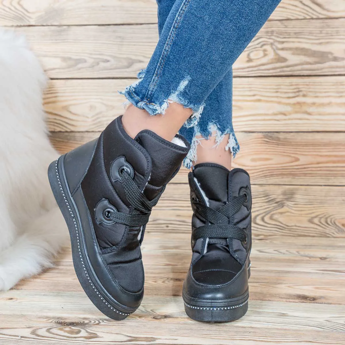 Pantofi casual Daria Negre