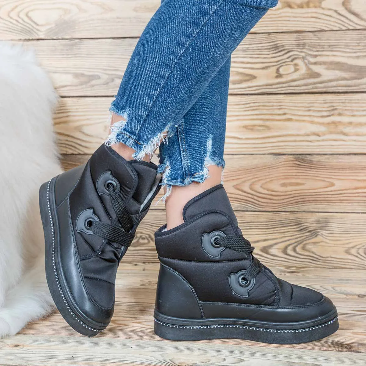 Pantofi casual Daria Negre