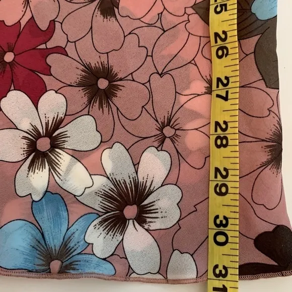 PANTOLOGY  Belted Floral print skirt rose burgundy brown blue fall spring summer