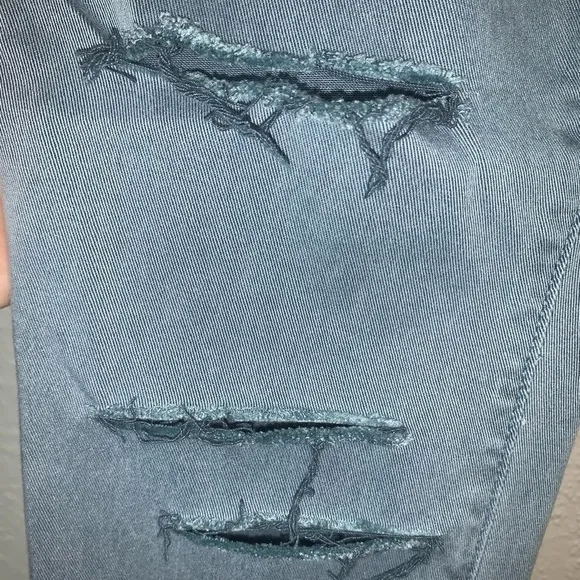 Parker Smith Blue Distressed Skinny Jeans Size 24