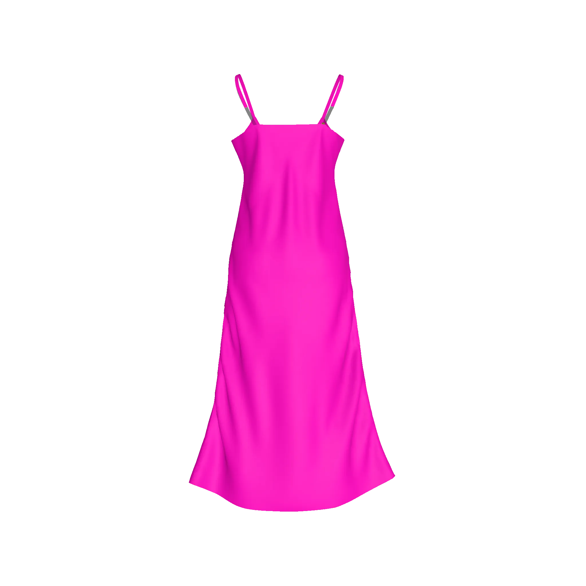 Pink Double Drape Slip Dress