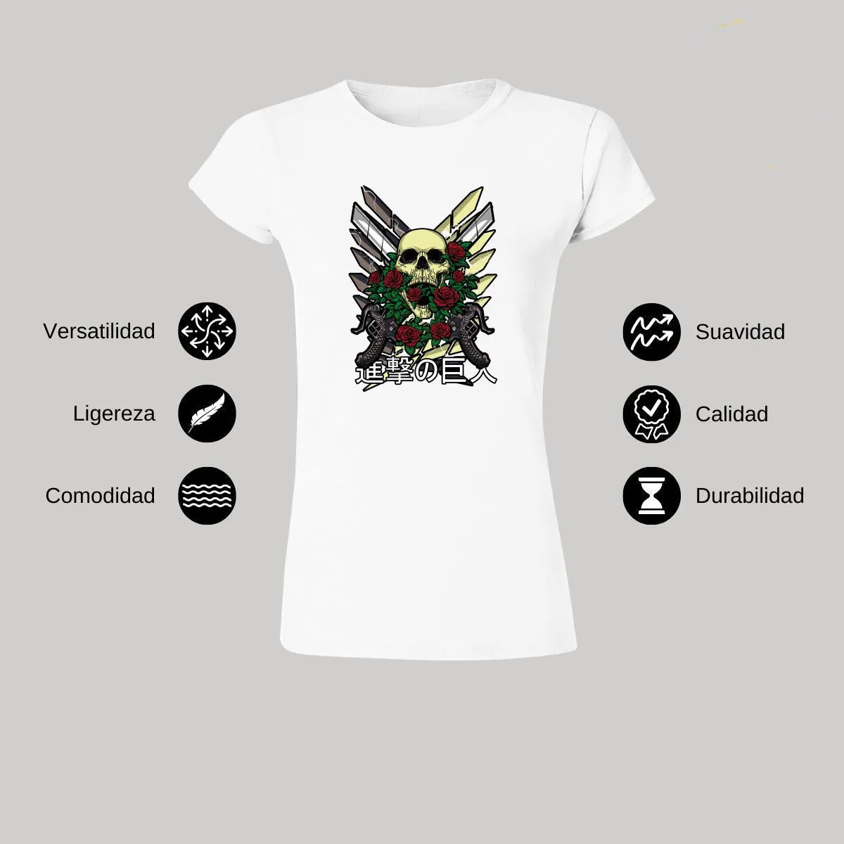 Playera Mujer Anime Attack on Titan Attack on Titan 000481B