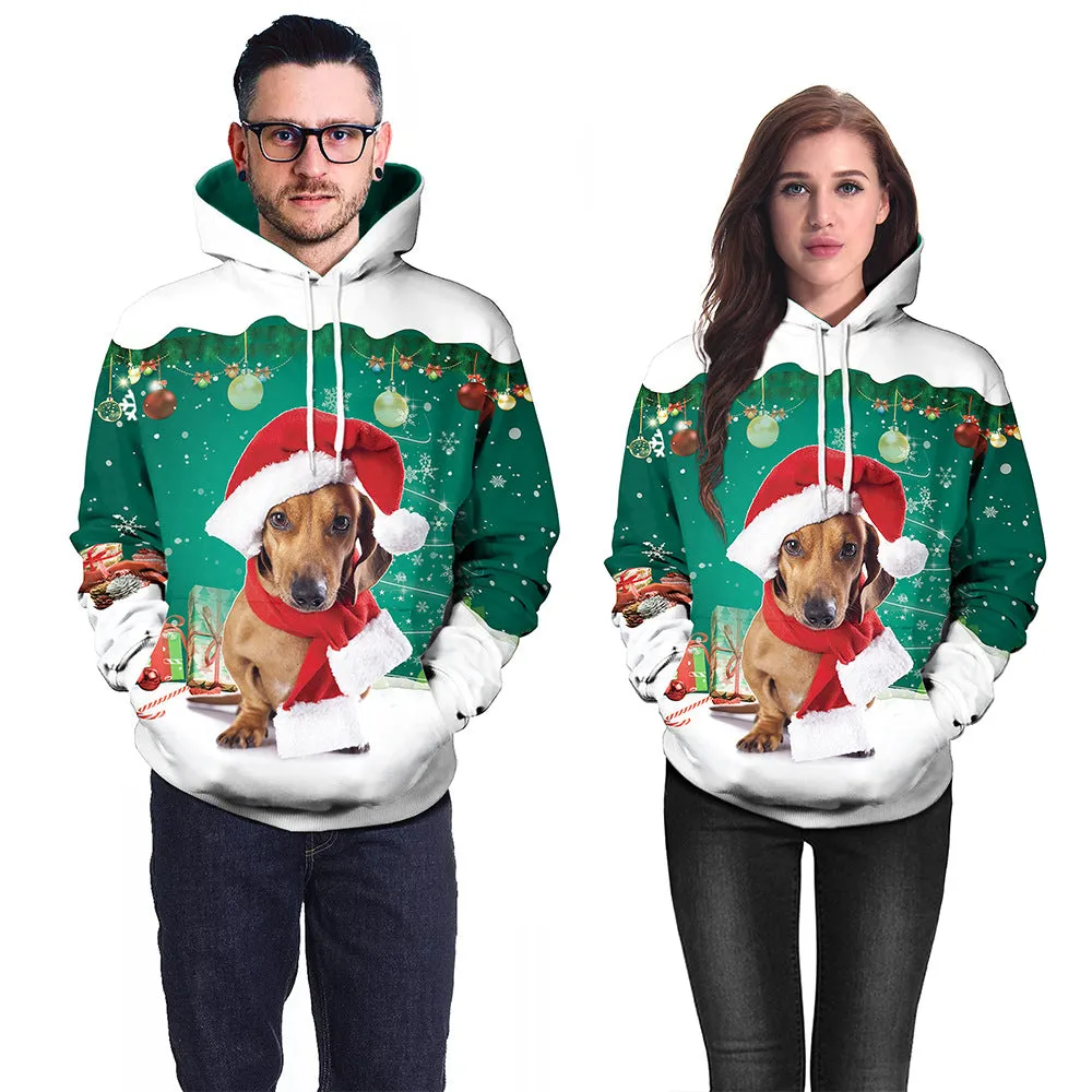 Printed Sweatshirt Casual Hoodie Couple Wear
