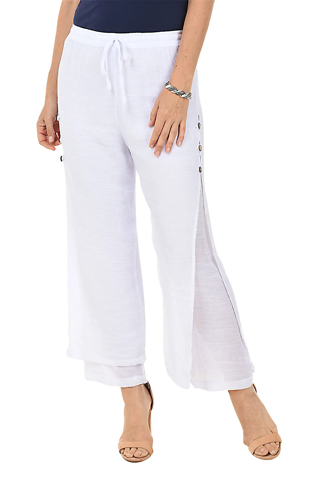 Pull-On Gauze Relaxed Pants
