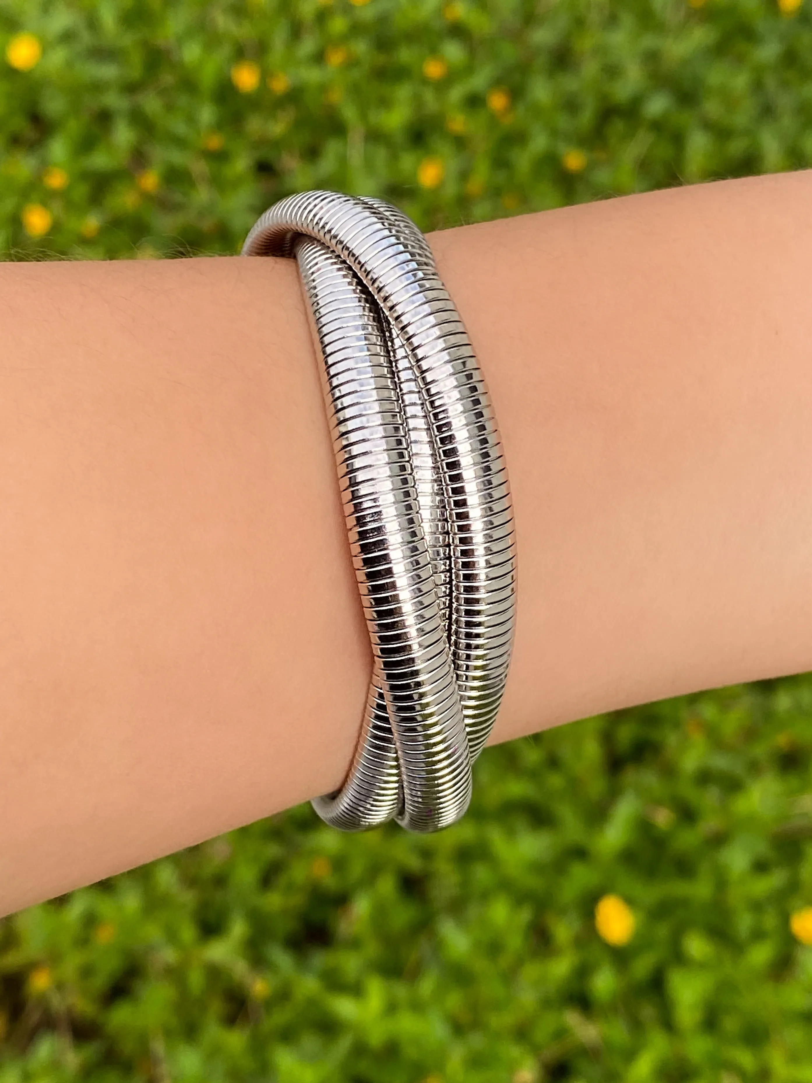 Pulsera Triple Chunky Flexible
