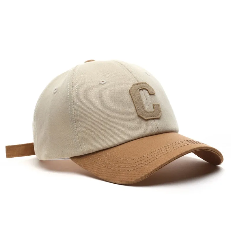 "C" Casquette Baseball Sapback Trucker Beige - URB1™