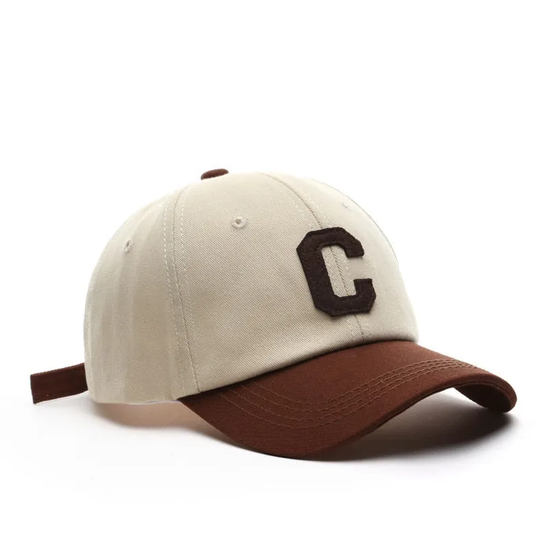 "C" Casquette Baseball Sapback Trucker Beige - URB1™