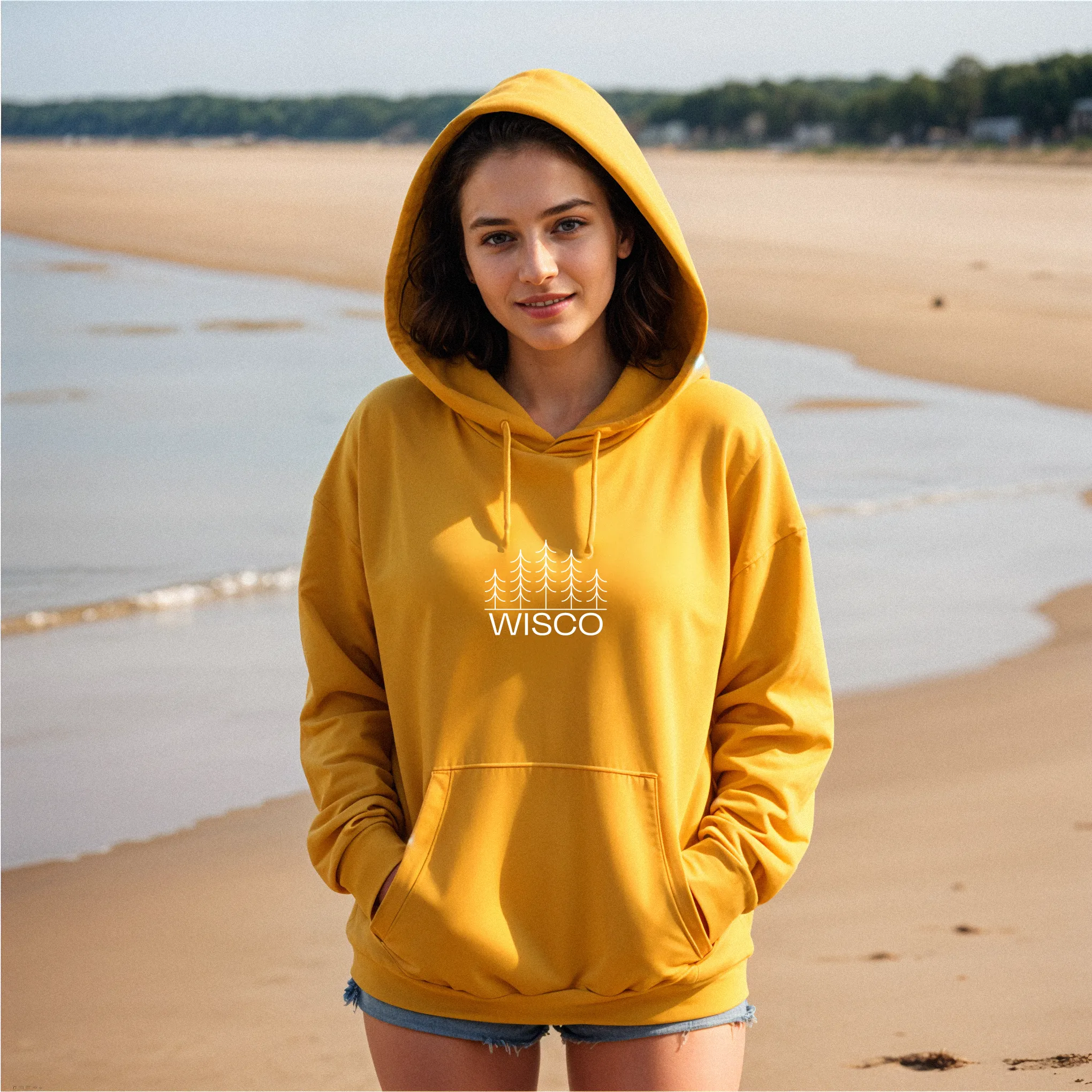 "Wisco" Relaxed Fit Classic Unisex Hoodie