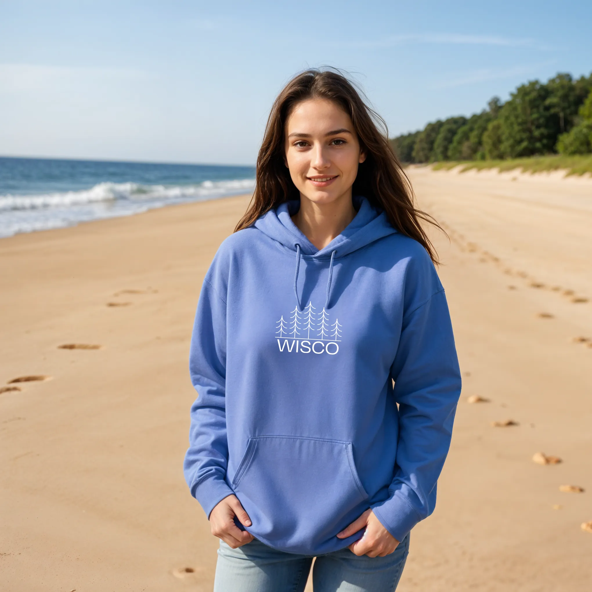 "Wisco" Relaxed Fit Classic Unisex Hoodie